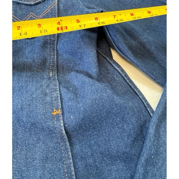 Wrangler Denim Jean Jacket Vintage Authentic Western Women’s Men’s Jacket XL - Picture 5 of 7